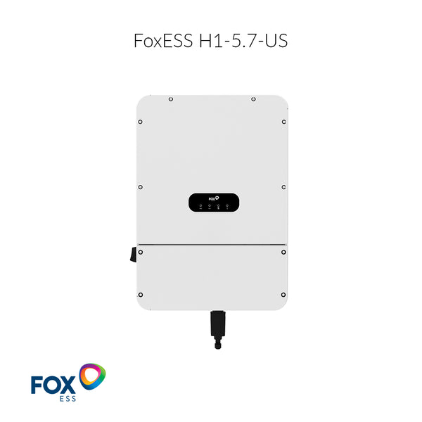 FoxESS H1-5.7-US 5.7kW Split-Phase-Hybrid Inverter | 8.55kW PV Input | FOX Battery 12kWh | All in One Solar Inverter