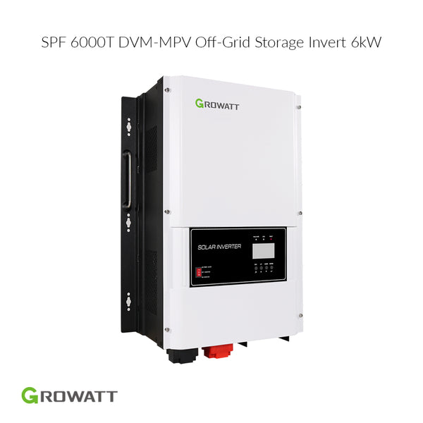 Growatt 48V 6kW Split Phase Off-Grid Inverter | SPF 6000T DVM-MPV